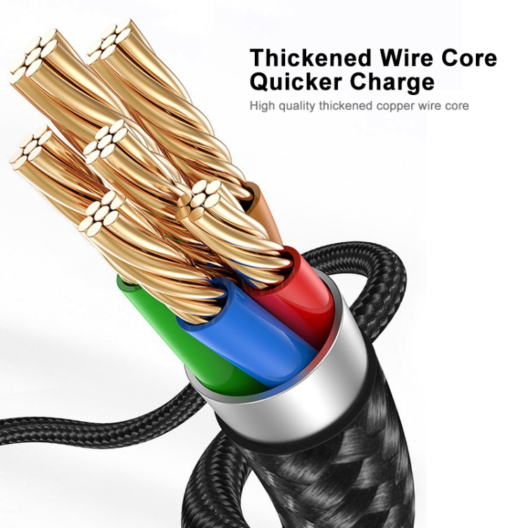 ENKAY PD 20W 3A USB-C / Type-C to 8 Pin Elbow Fast Charging Nylon Braided Data Cable, Length:2m(Black) ENKAY PD 20W 3A USB-C / Type-C to 8 Pin Elbow Fast Charging Nylon Braided Data Cable, Length:2m(Black)
