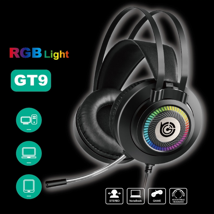 Auriculares GT9 Professional LED Wired Wired con MIC para PC/PS4/PS5 - 3