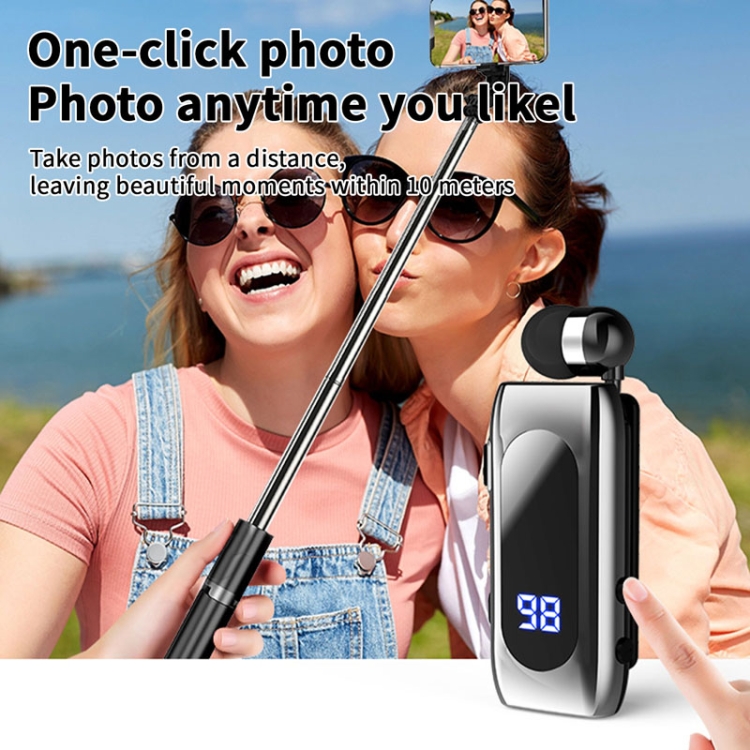 K55 Retractable Cable BT5.2 Smart In-ear Single Sports Earphone(Black) K55 Retractable Cable BT5.2 Smart In-ear Single Sports Earphone(Black)