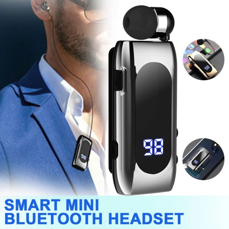 K55 Retractable Cable BT5.2 Smart In-ear Single Sports Earphone(Black) K55 Retractable Cable BT5.2 Smart In-ear Single Sports Earphone(Black)