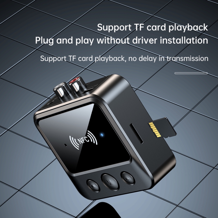 C51 Car Bluetooth 5.1 Audio Receiver Support NFC / Calls / TF Card / MP3 Playback C51 Car Bluetooth 5.1 Audio Receiver Support NFC / Calls / TF Card / MP3 Playback