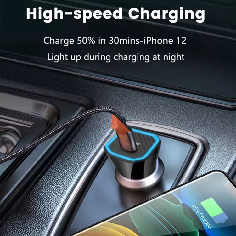 TE-P2 PD20W USB-C / Type-C Car Charger with Type-C to Type-C Data Cable(Black) TE-P2 PD20W USB-C / Type-C Car Charger with Type-C to Type-C Data Cable(Black)