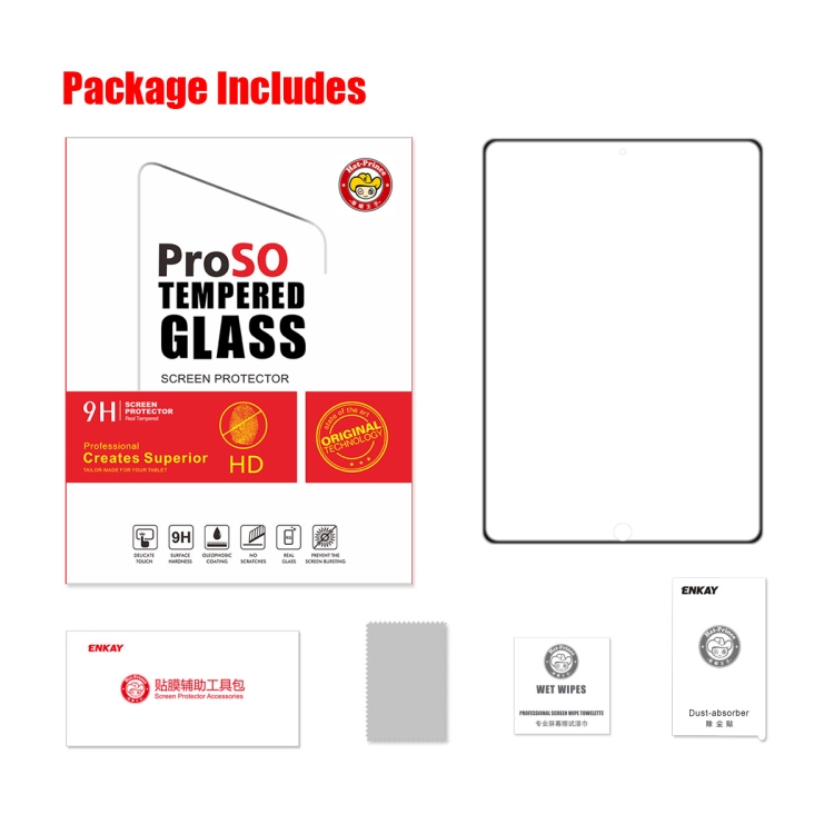 1 PCS ENKAY Hat-Prince Full Glue Tempered Glass Full Film For iPad 10.2 2021 / 2020 / 2019 1 PCS ENKAY Hat-Prince Full Glue Tempered Glass Full Film For iPad 10.2 2021 / 2020 / 2019