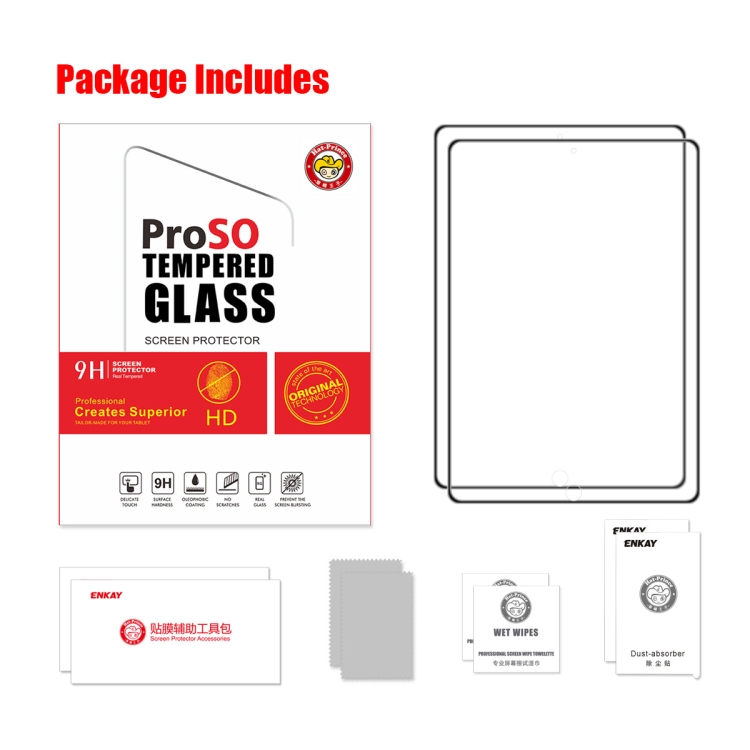 2 PCS ENKAY Hat-Prince Full Glue Tempered Glass Full Film For iPad mini 5 / 4 2 PCS ENKAY Hat-Prince Full Glue Tempered Glass Full Film For iPad mini 5 / 4
