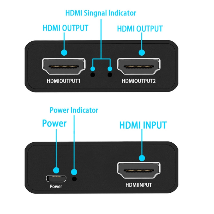 Splitter 4K HDMI 1 en 2 out (4K @ 60Hz) para monitores duales - 5