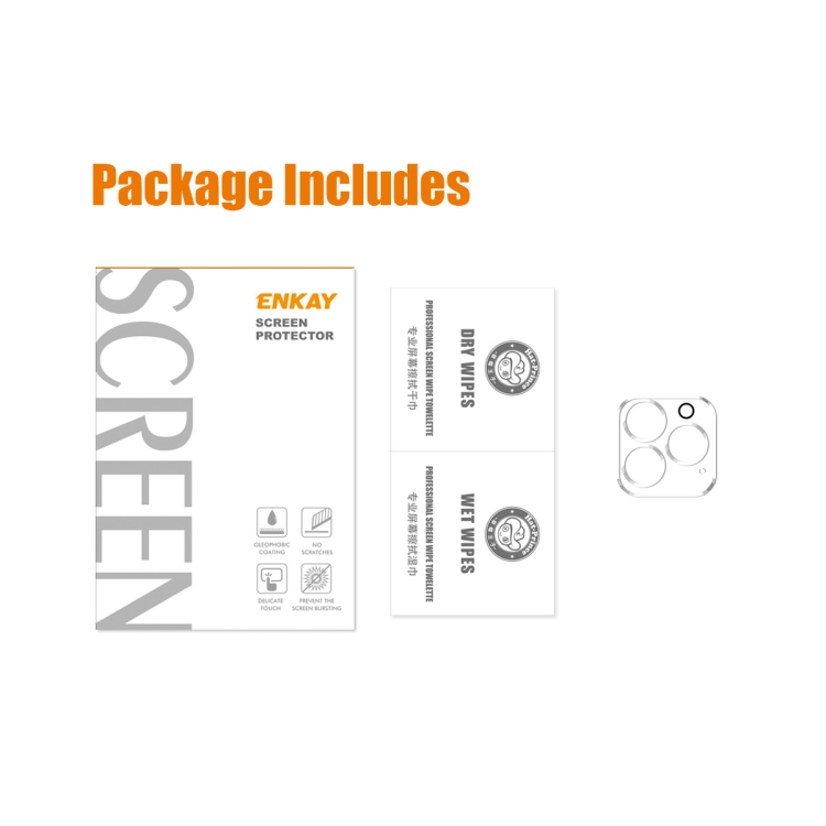 1 PCS ENKAY Hat-Prince 9H Rear Camera Lens Tempered Glass Film for iPhone 14 Pro / 14 Pro Max 1 PCS ENKAY Hat-Prince 9H Rear Camera Lens Tempered Glass Film for iPhone 14 Pro / 14 Pro Max