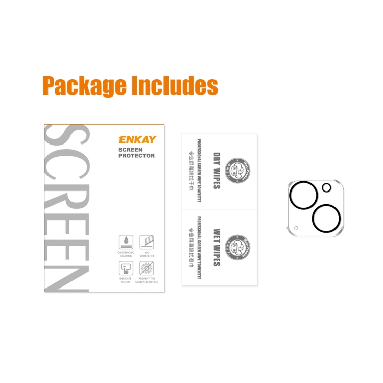 For iPhone 13 1pcs ENKAY Hat-Prince 9H Rear Camera Lens Tempered Glass Film For iPhone 13 1pcs ENKAY Hat-Prince 9H Rear Camera Lens Tempered Glass Film