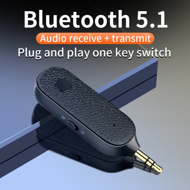 Bluetooth Receiverbluetooth 5.1 2-in-1 Receiver & Transmitter For Car -  3.5mm Aux, Mic, 10m Range