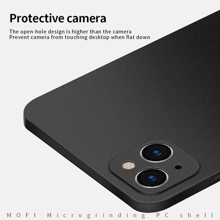 For iPhone 14 Plus MOFI Fandun Series Frosted PC Ultra-thin Phone Case(Black) For iPhone 14 Plus MOFI Fandun Series Frosted PC Ultra-thin Phone Case(Black)