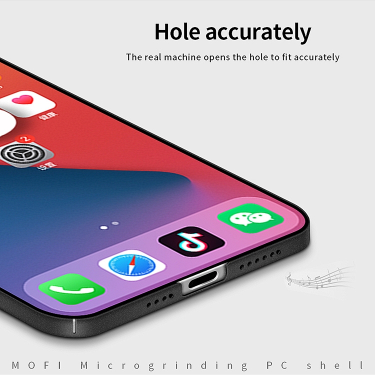 For iPhone 14 Plus MOFI Fandun Series Frosted PC Ultra-thin Phone Case(Black) For iPhone 14 Plus MOFI Fandun Series Frosted PC Ultra-thin Phone Case(Black)