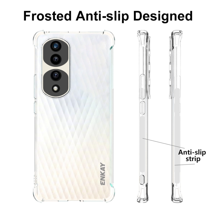 Anti-Slip Honor 70 Pro TPU Case - Transparent