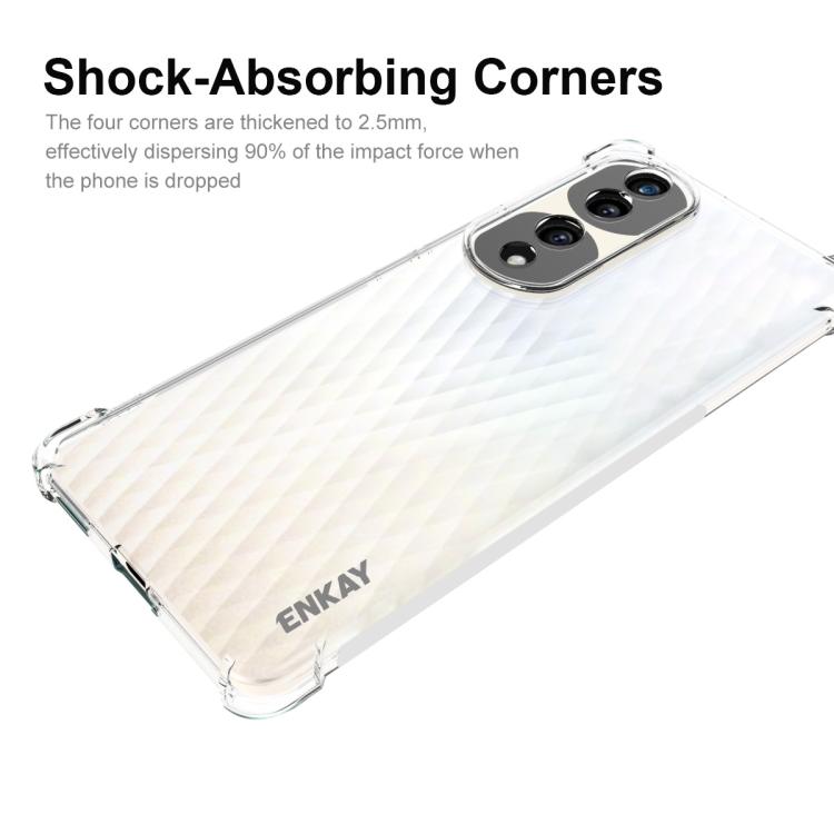 Anti-Slip Honor 70 Pro TPU Case - Transparent