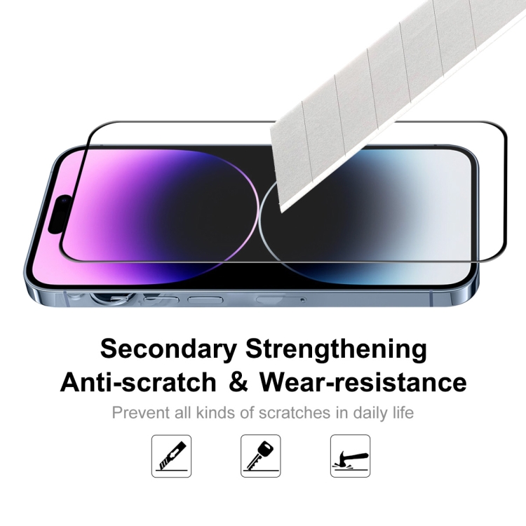 For iPhone 14 Pro 2pcs ENKAY 6D Full Glue Tempered Glass Full Film For iPhone 14 Pro 2pcs ENKAY 6D Full Glue Tempered Glass Full Film
