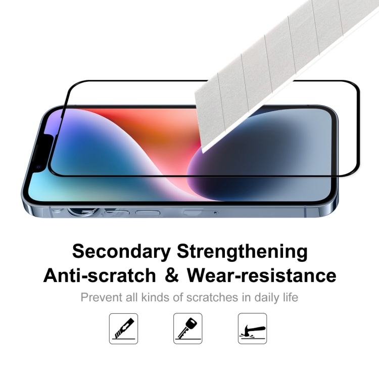 For iPhone 14 ENKAY Full Glue 0.26mm 9H 2.5D Tempered Glass Full Film For iPhone 14 ENKAY Full Glue 0.26mm 9H 2.5D Tempered Glass Full Film