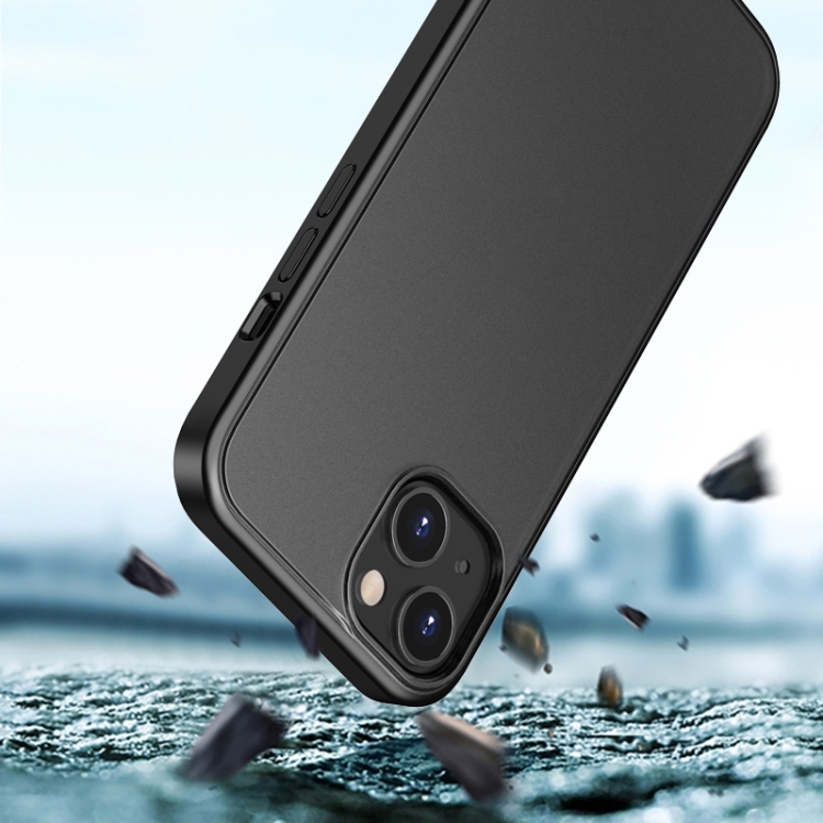 For iPhone 14 Skin Feel Frosted Color Button Phone Case (White) For iPhone 14 Skin Feel Frosted Color Button Phone Case (White)