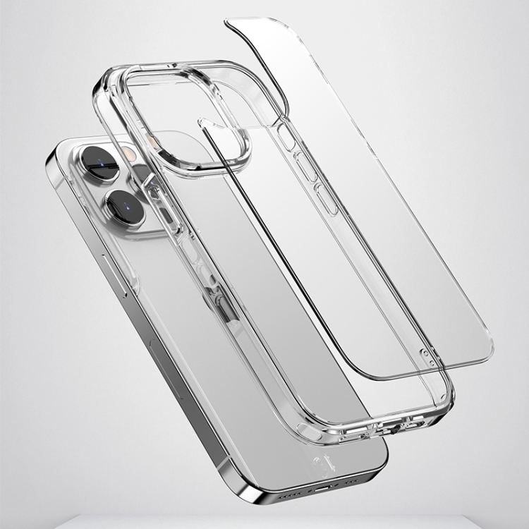 For iPhone 14 PC + TPU Full Coverage Shockproof Phone Case (Transparent Black) For iPhone 14 PC + TPU Full Coverage Shockproof Phone Case (Transparent Black)