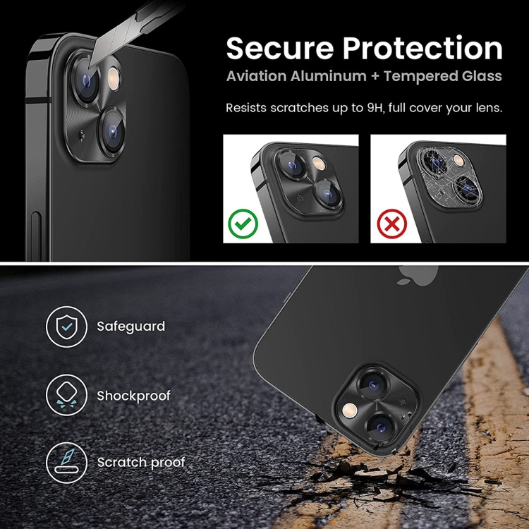 For iPhone 14 / 14 Plus ENKAY Aluminium Alloy Tempered Glass Lens Cover Film (Dark Green) For iPhone 14 / 14 Plus ENKAY Aluminium Alloy Tempered Glass Lens Cover Film (Dark Green)