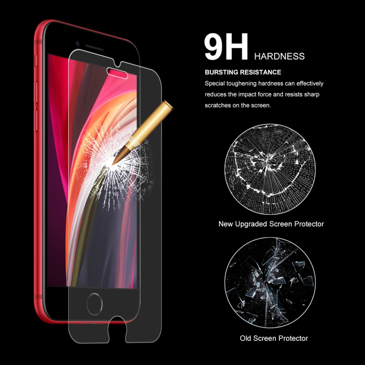 For iPhone SE 2022 / 2020 10pcs ENKAY Thickened Glue No White Edge 0.26mm 9H 2.5D Tempered Glass Film For iPhone SE 2022 / 2020 10pcs ENKAY Thickened Glue No White Edge 0.26mm 9H 2.5D Tempered Glass Film