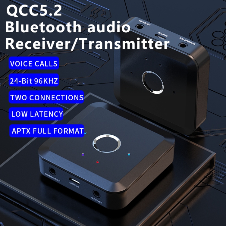 TX11 5.2 Low Latency Bluetooth Receiver Supports Transmitter One Tow two APTX USB Call Return TX11 5.2 Low Latency Bluetooth Receiver Supports Transmitter One Tow two APTX USB Call Return