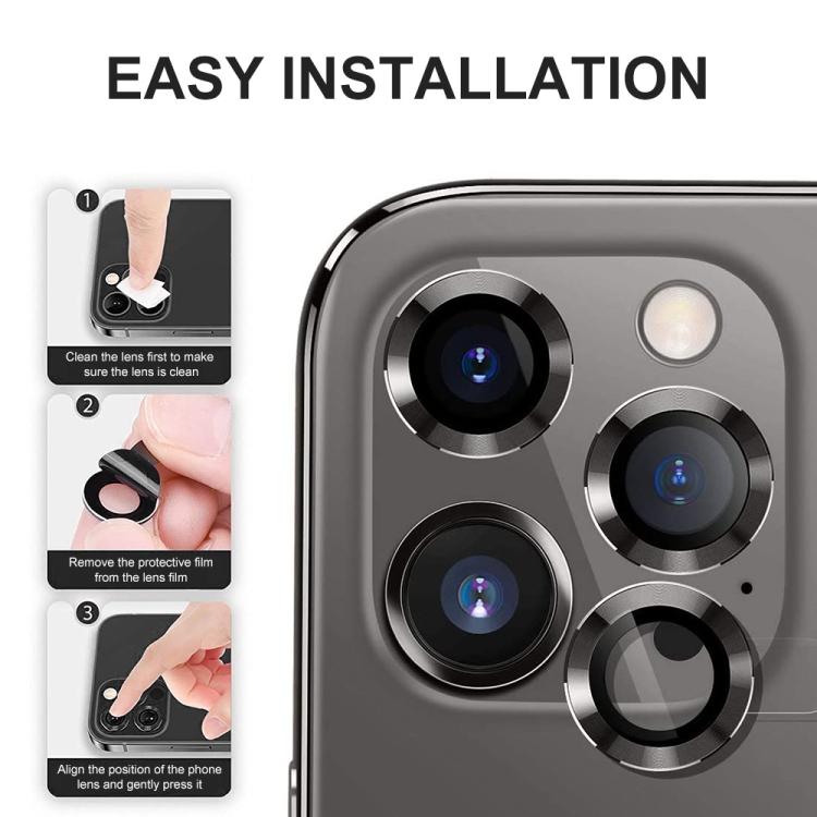 For iPhone 14 Pro / 14 Pro Max ENKAY 9H Rear Lens Metal Ring Tempered Glass Film (Deep Purple) For iPhone 14 Pro / 14 Pro Max ENKAY 9H Rear Lens Metal Ring Tempered Glass Film (Deep Purple)