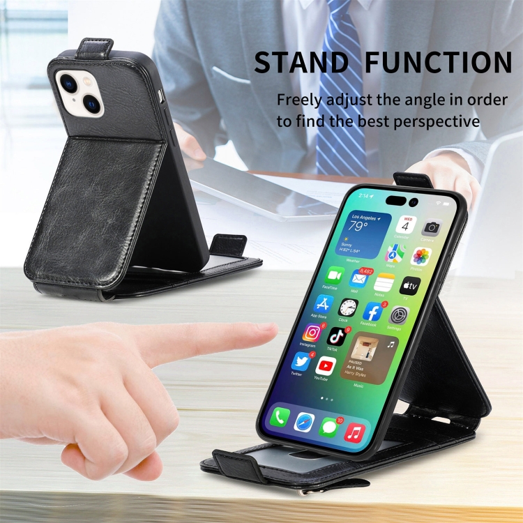 For iPhone 14 Zipper Wallet Vertical Flip Leather Phone Case(Black) For iPhone 14 Zipper Wallet Vertical Flip Leather Phone Case(Black)