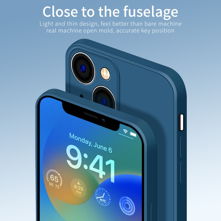 For iPhone 14 PINWUYO Sense Series Liquid Silicone TPU Phone Case (Black)