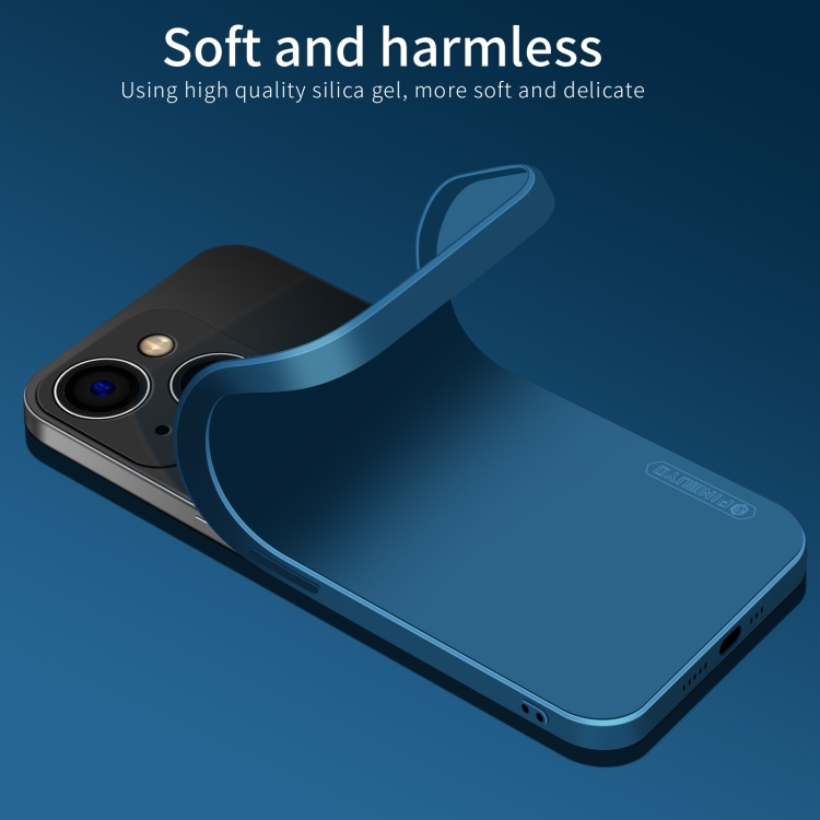 For iPhone 14 PINWUYO Sense Series Liquid Silicone TPU Phone Case (Black)