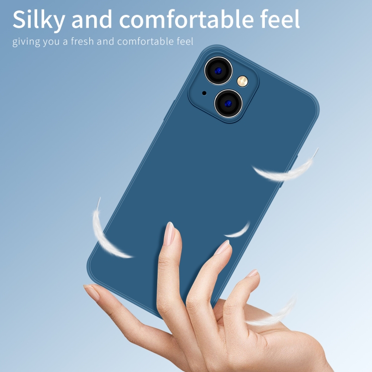 For iPhone 14 PINWUYO Sense Series Liquid Silicone TPU Phone Case (Black)