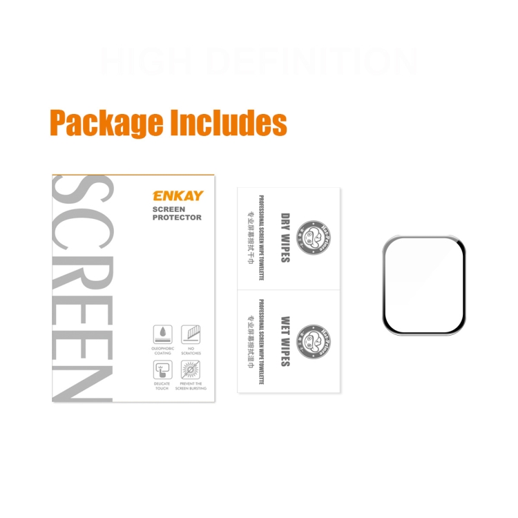 1 PCS ENKAY 3D Soft PC Edge PMMA Screen Film For Apple Watch Ultra / Ultra 2 / Ultra 3 49mm 1 PCS ENKAY 3D Soft PC Edge PMMA Screen Film For Apple Watch Ultra / Ultra 2 / Ultra 3 49mm