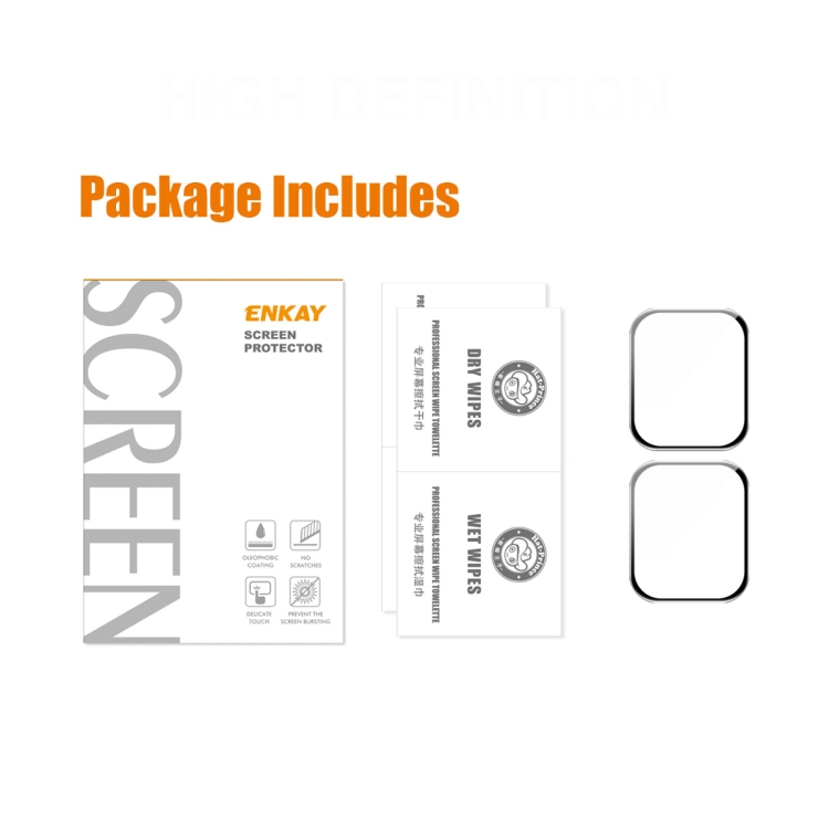 2 PCS ENKAY 3D Soft PC Edge PMMA Screen Film For Apple Watch Ultra / Ultra 2 / Ultra 3 49mm 2 PCS ENKAY 3D Soft PC Edge PMMA Screen Film For Apple Watch Ultra / Ultra 2 / Ultra 3 49mm