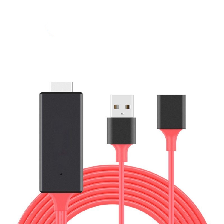 Dongle USB macho + USB hembra a HDMI macho 1080P Adaptador de