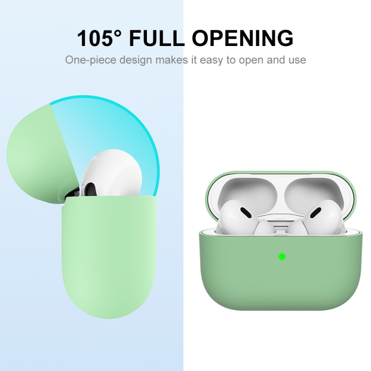 For Apple AirPods Pro 2 2022 ENKAY Ultra-thin Silicone Case(Mint Green) For Apple AirPods Pro 2 2022 ENKAY Ultra-thin Silicone Case(Mint Green)