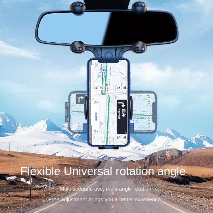 R004 Rückspiegel 360 drehbarer einziehbarer Autotelefonhalter