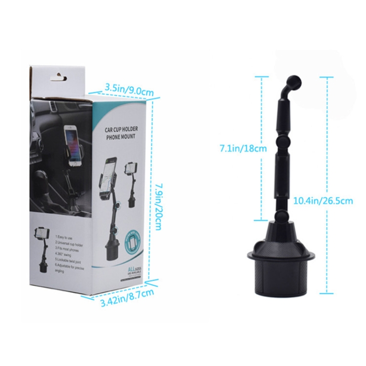 X033 360 Degree Car Phone Mount Adjustable Gooseneck Cup Holder X033 360 Degree Car Phone Mount Adjustable Gooseneck Cup Holder