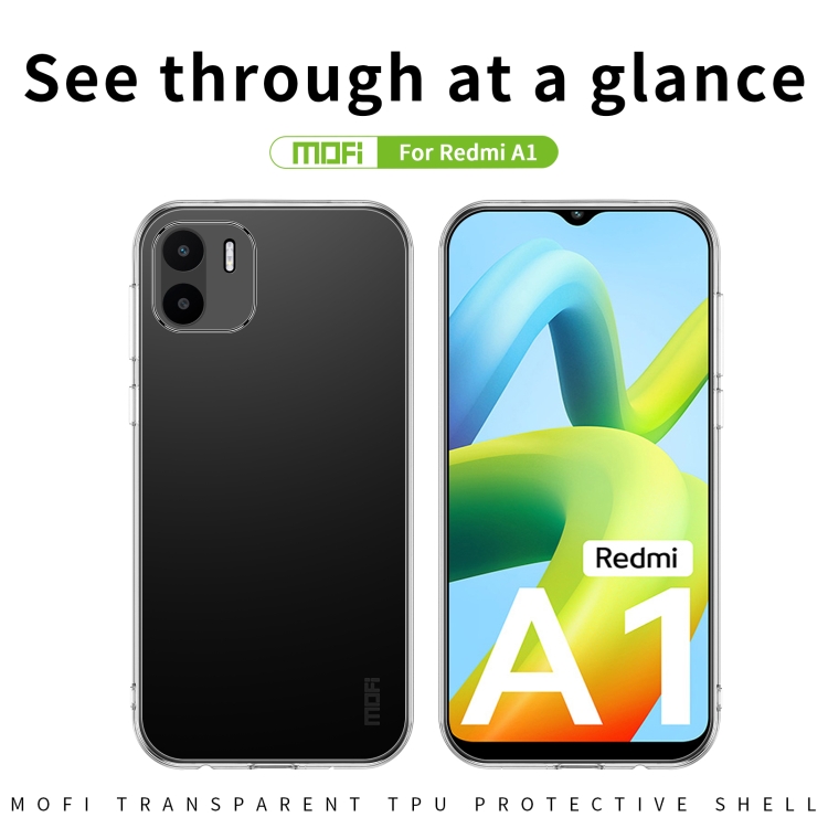 Para Xiaomi 13 Pro MOFI Ming Series Funda de teléfono TPU ultrafina  (transparente)