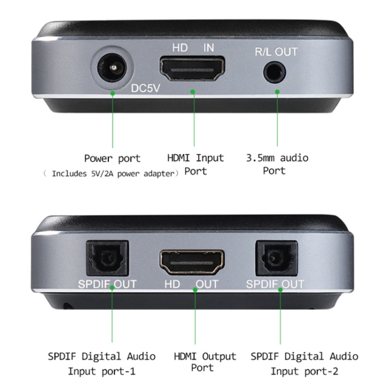 AYSA-11V21 8K/60Hz YbCr420 HDR10 Salida 7.1 HDMI8K Separador de audio 2.1 Separador de audio - 3