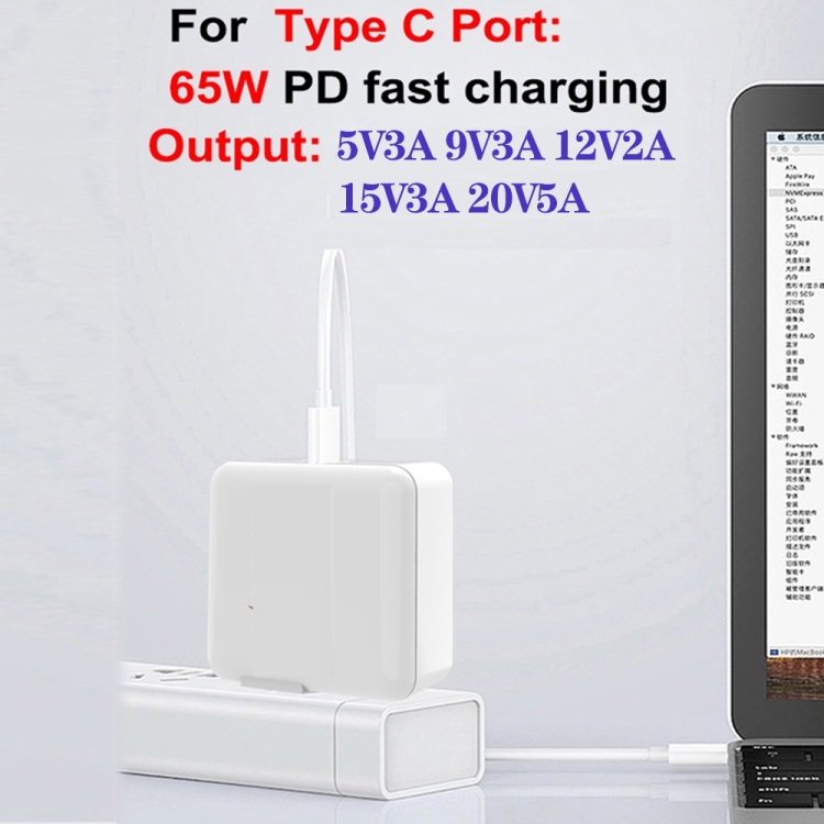 GaN 100W Dual USB + Dual USB-C/Type-C Multi Port Charger for Apple MacBook Series US / EU Plug GaN 100W Dual USB + Dual USB-C/Type-C Multi Port Charger for Apple MacBook Series US / EU Plug