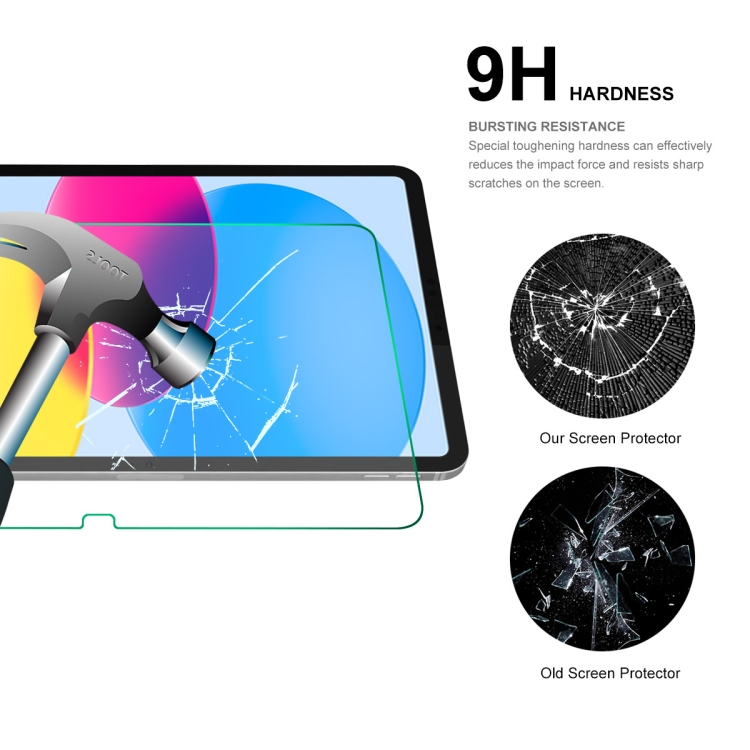 For iPad 10th Gen 10.9 2022 2pcs ENKAY 0.33mm Explosion-proof Anti-Scratch Tempered Glass Film