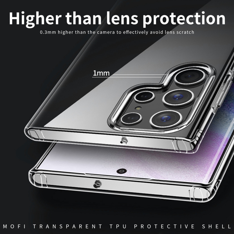 For Samsung Galaxy S23 Ultra MOFI Ming Series Ultra-thin TPU Phone Case( Transparent)