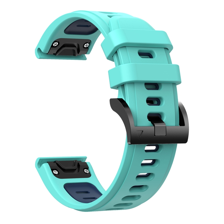 Bracelet en silicone pour montre intelligente pour Garmin Fenix 5 - Bleu  foncé