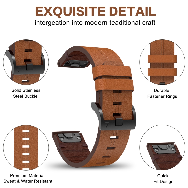 Garmin fenix 5 leather deals