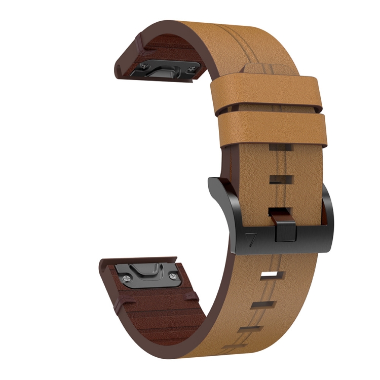 SmartWatch Garmin Fēnix 7 Pro Sapphire Solar Bracelet en cuir marron titane