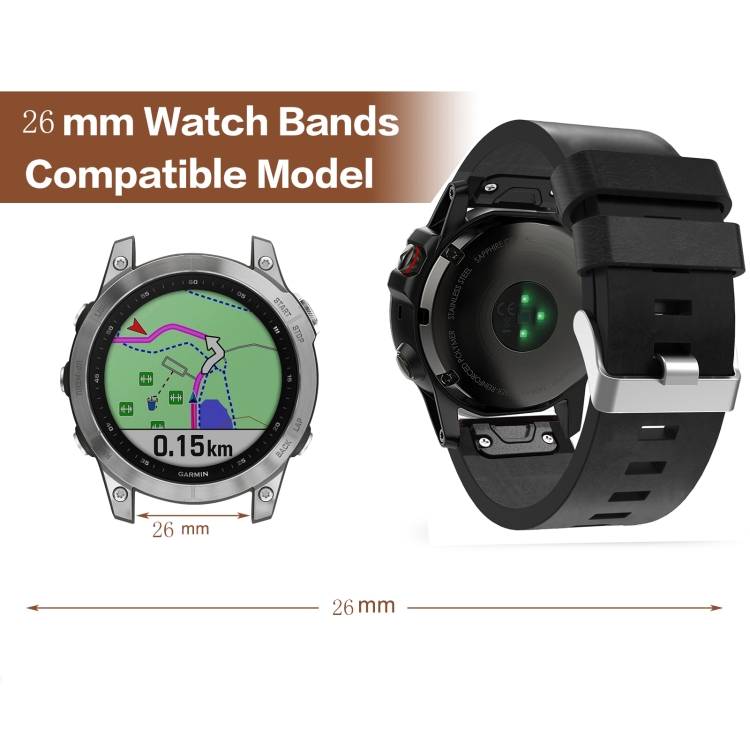 Acheter Bracelet en Silicone bicolore pour Garmin Fenix ​​6 6X Pro