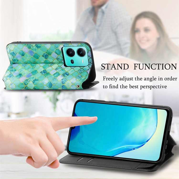 For Samsung Galaxy S23+ 5G CaseNeo Colorful Magnetic Leather Phone Case(Emerald) For Samsung Galaxy S23+ 5G CaseNeo Colorful Magnetic Leather Phone Case(Emerald)