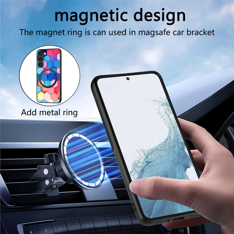 For Samsung Galaxy S23+ 5G Colored Drawing Leather Back Cover Magsafe Phone Case(Emerald) For Samsung Galaxy S23+ 5G Colored Drawing Leather Back Cover Magsafe Phone Case(Emerald)