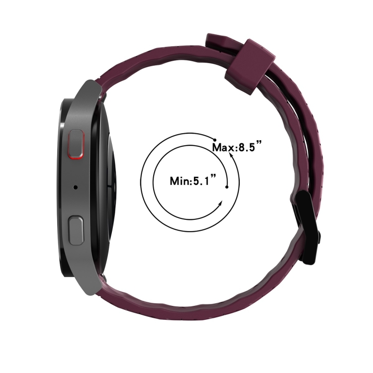 Silicone Strap Replacement Bracelet Watchband for Garmin Swim 2 - Wine Red
