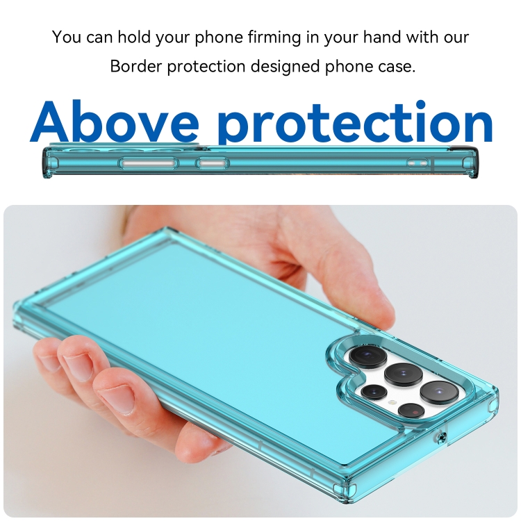 For Samsung Galaxy S23 Ultra 5G Candy Series TPU Phone Case(Transparent Blue) For Samsung Galaxy S23 Ultra 5G Candy Series TPU Phone Case(Transparent Blue)