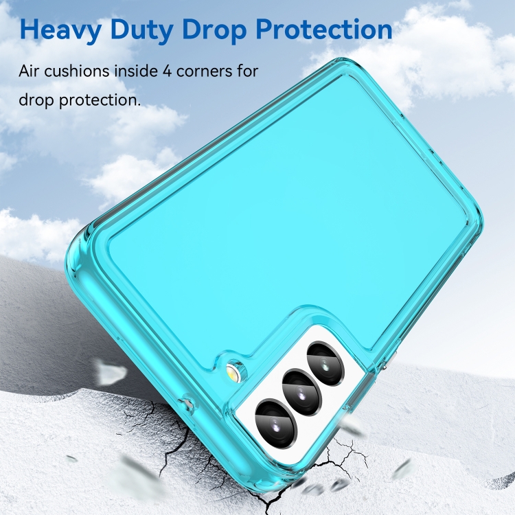 For Samsung Galaxy S23+ 5G Candy Series TPU Phone Case(Transparent Blue)