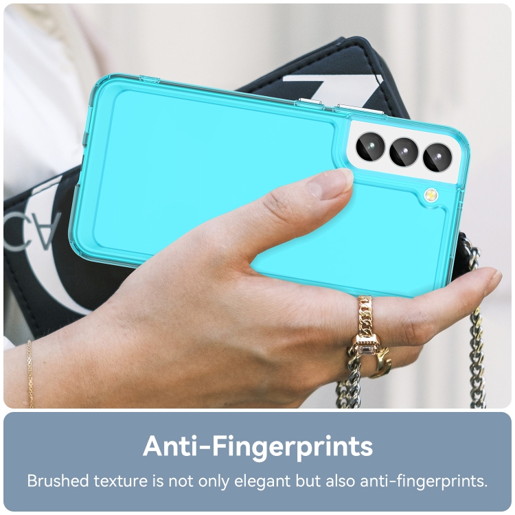For Samsung Galaxy S23+ 5G Candy Series TPU Phone Case(Transparent Blue)