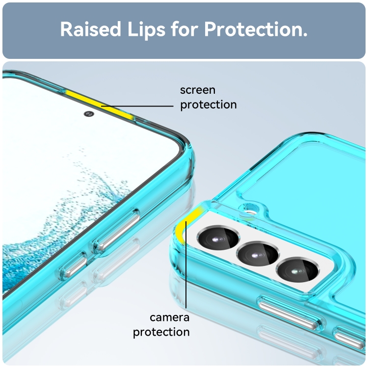 For Samsung Galaxy S23+ 5G Candy Series TPU Phone Case(Transparent Blue)